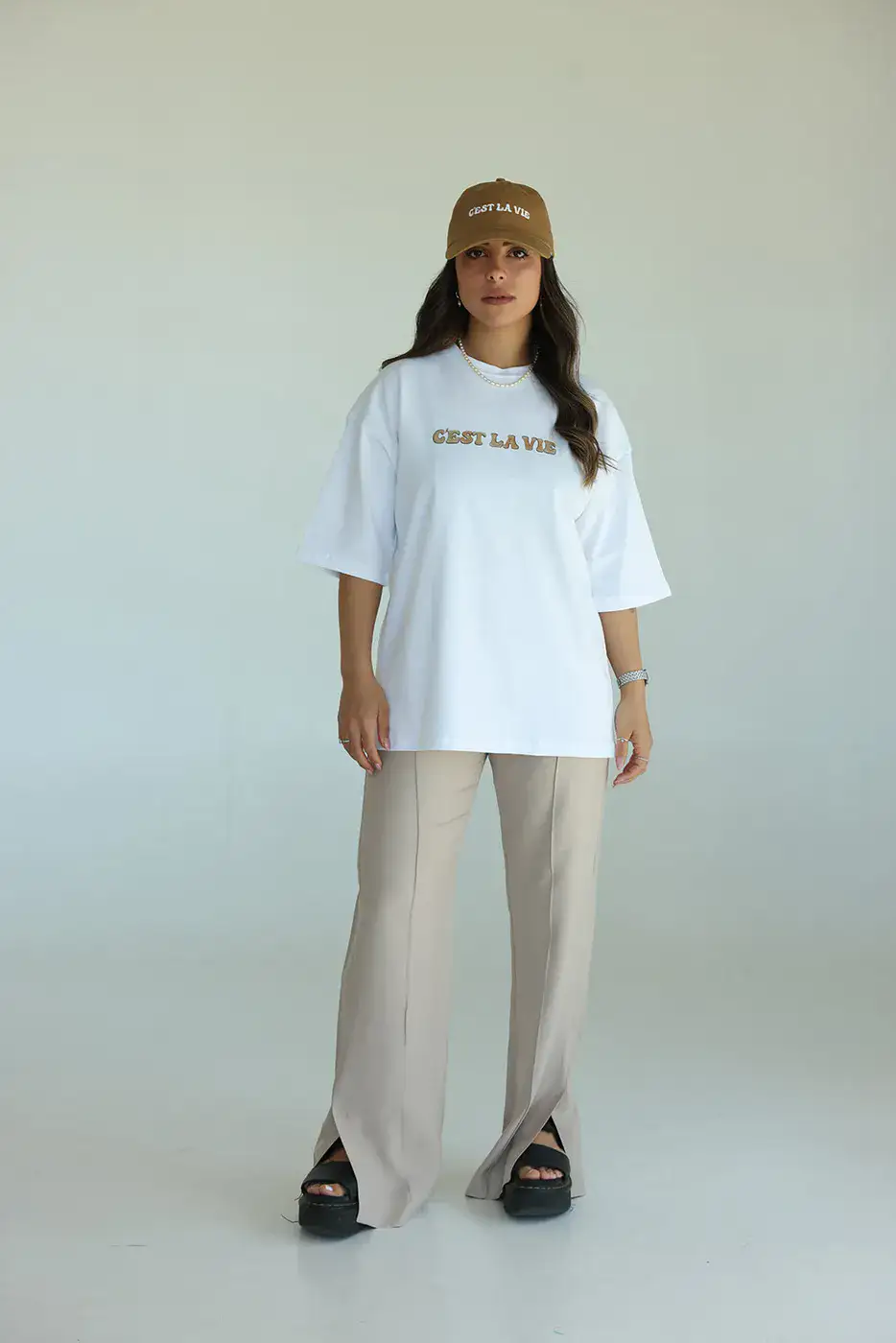 טישרט אוברסייז יוניסקס לבן